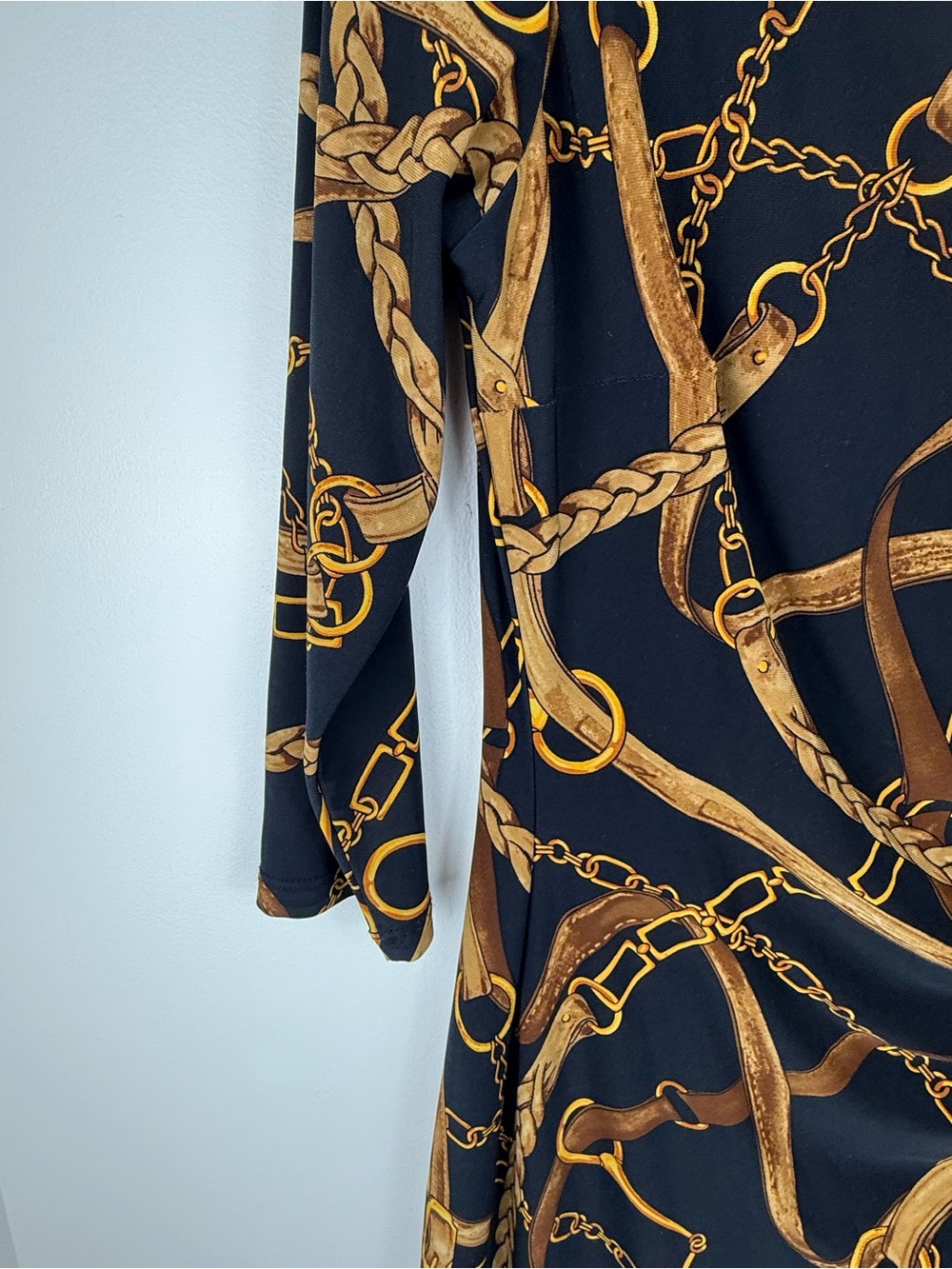 Lauren Ralph Lauren Bridle Equestrian Print Jersey Dress - Picture 4 of 7